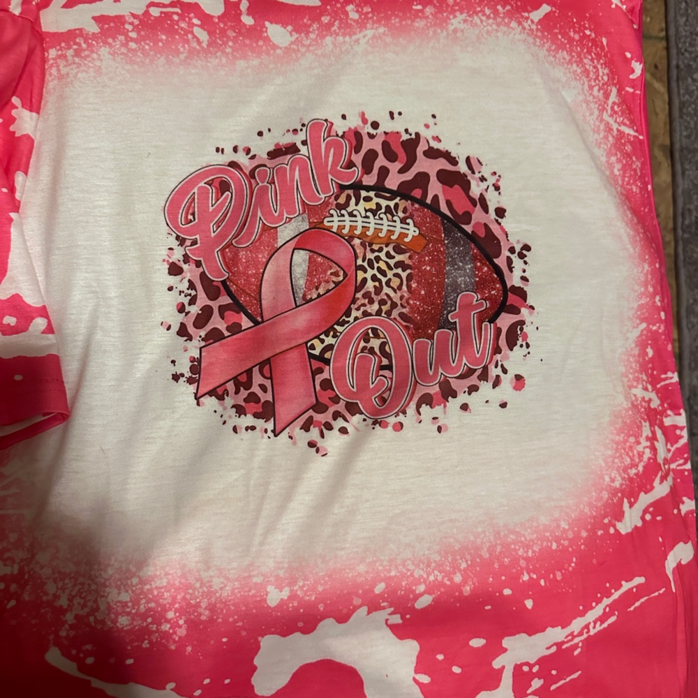Pink out football shirt